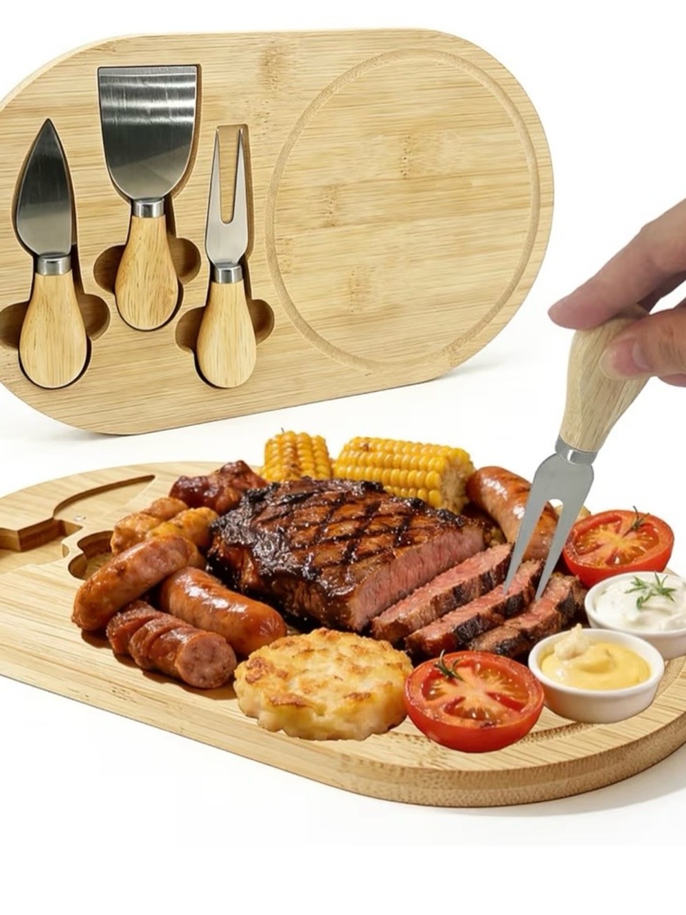 13x7.5 Inche Charcuterie Board Set